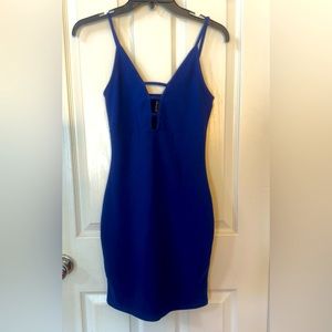 Royal blue mini dress. Never used no tags. Size small.